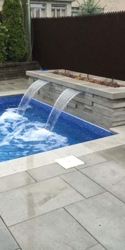 Waterfalls and fountains